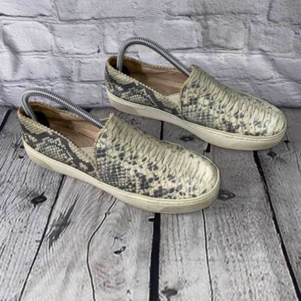 Stuart Weitzman Nuggets Snake Print Slip-Ons Wome… - image 3